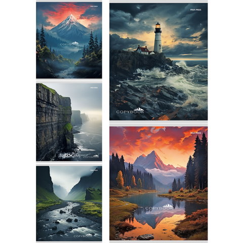 тетрадь 48 листов Природная Красота в клетку 4809