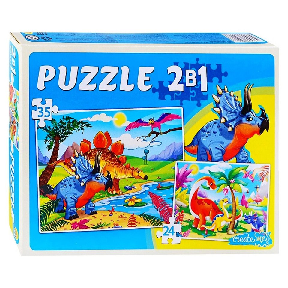 пазлы 35 макси Мир динозавров пм15-24-8102