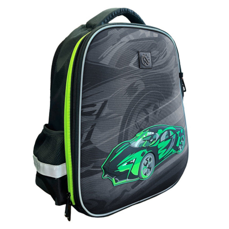 рюкзак для мальчика формованный Зеленая машина 240460