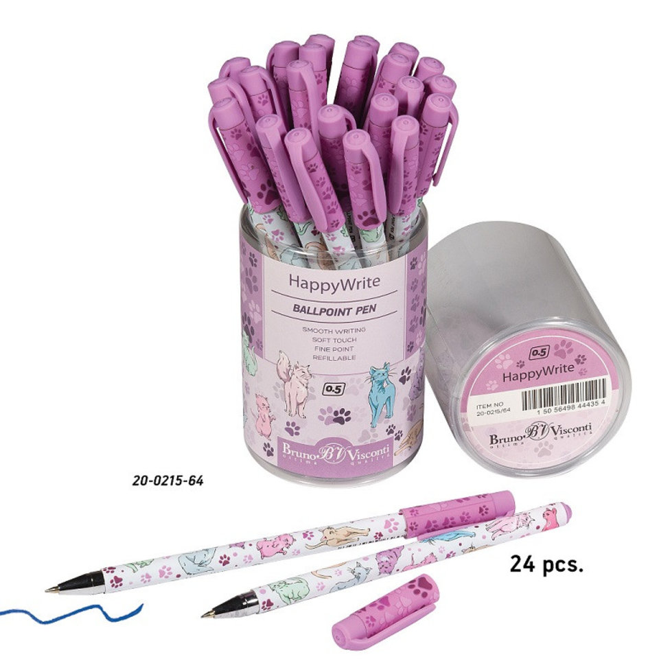 ручка шариковая Кошки 20-0215/64