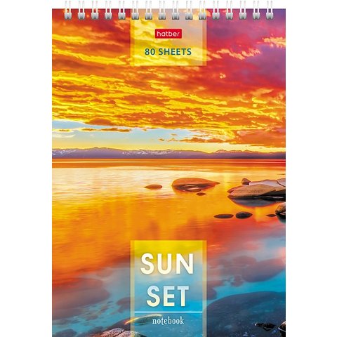 блокнот А5 80 листов Прекрасные Закаты на гребне 076922
