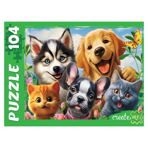 пазлы 104 Селфи четвероногих друзей ф104-6476