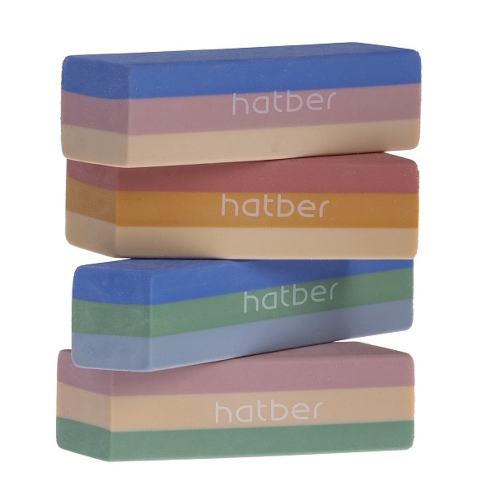 ластик цветной Цветные полосы прямоугольный 90959/78377