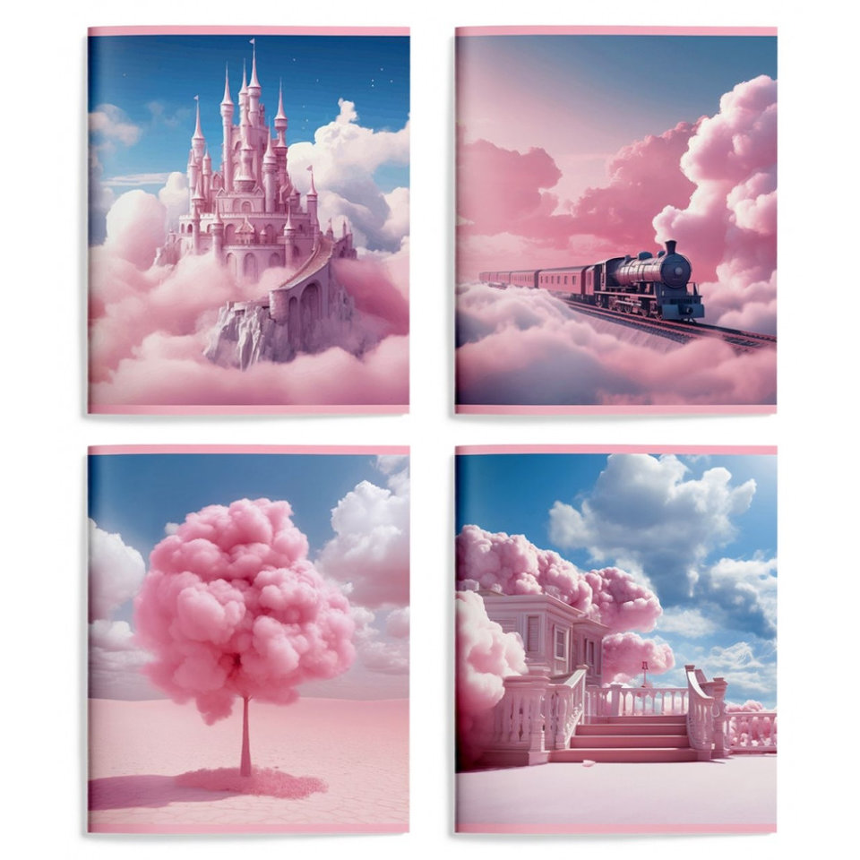 тетрадь 48 листов Магические Облака в клетку ток48-мго 249216