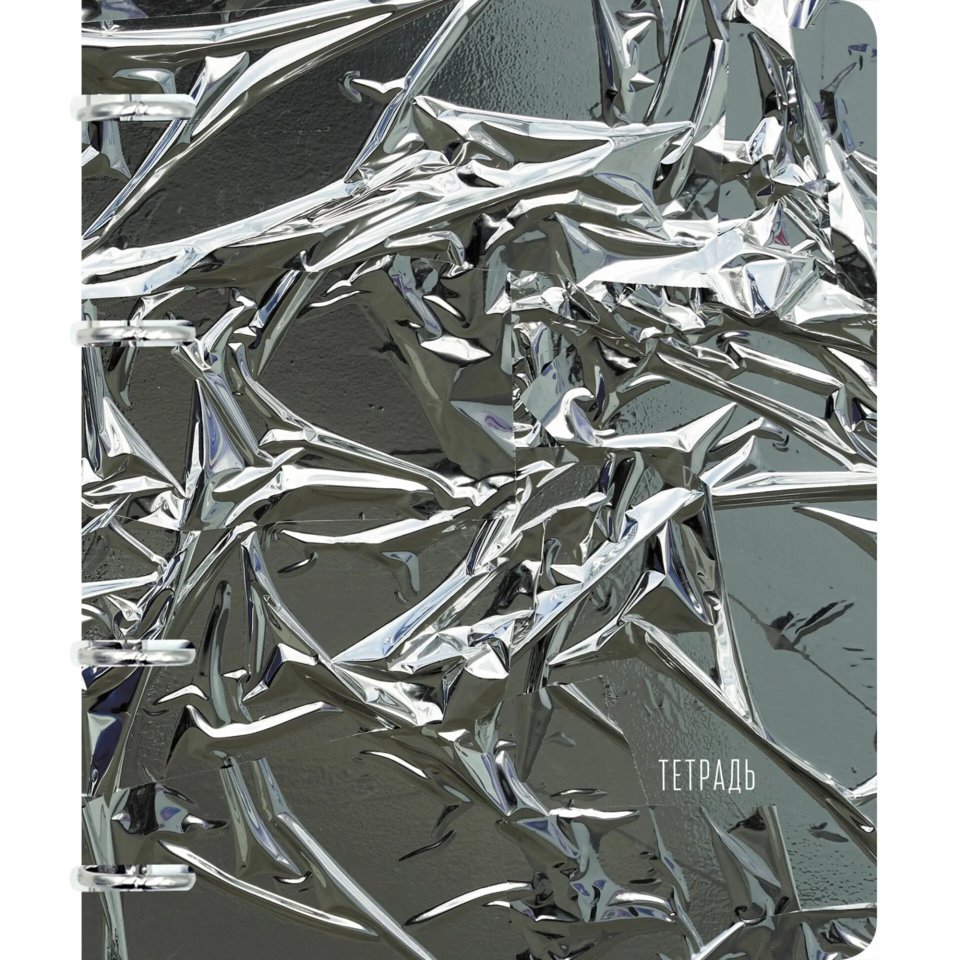 тетрадь на кольцах 80л Металлик тк805190