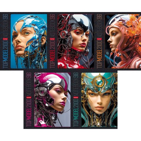 тетрадь 96 листов Киборг Girl в клетку 086252