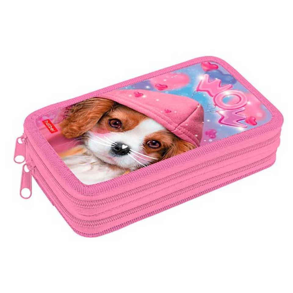 пенал для девочки Милая Мордашка 2 отделения 47073 083345