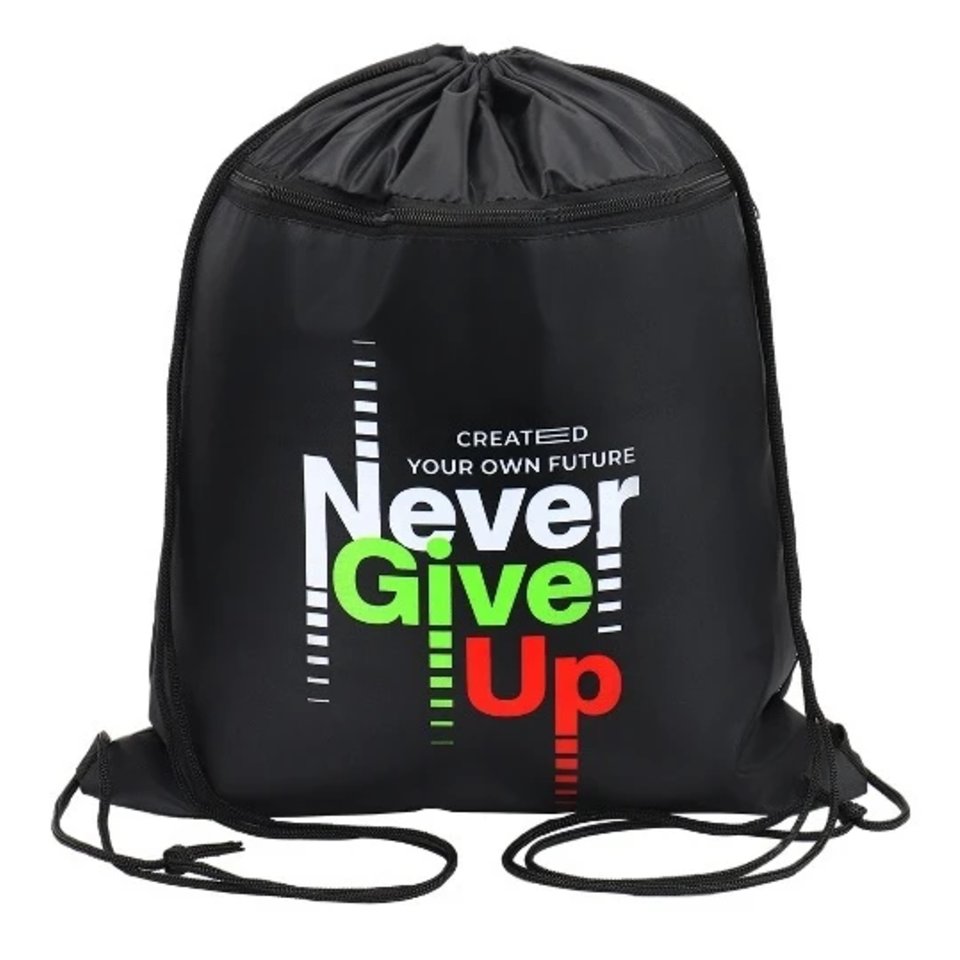 сумка для обуви Надпись на черном 41х49см 5448