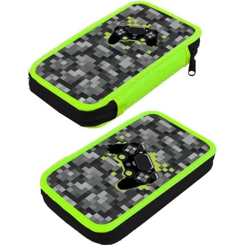 пенал для мальчика Гейм Пиксели 2 отделения 9308167