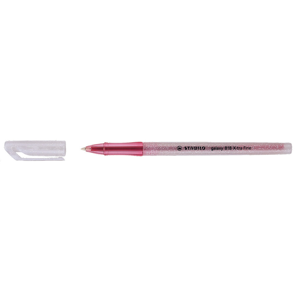ручка шариковая STABILO Galaxy 818 розовая, пластиковая вставка