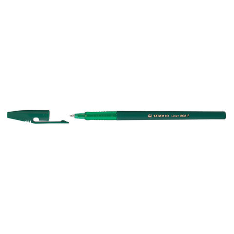 ручка шариковая STABILO Liner 808 зеленая