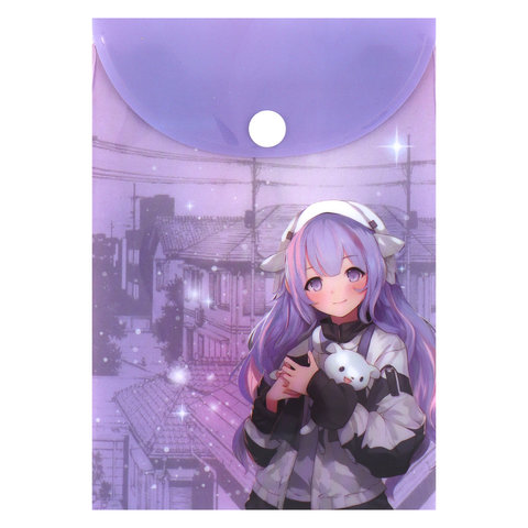 папка-конверт на кнопке А6 Аниме Милашка 240334