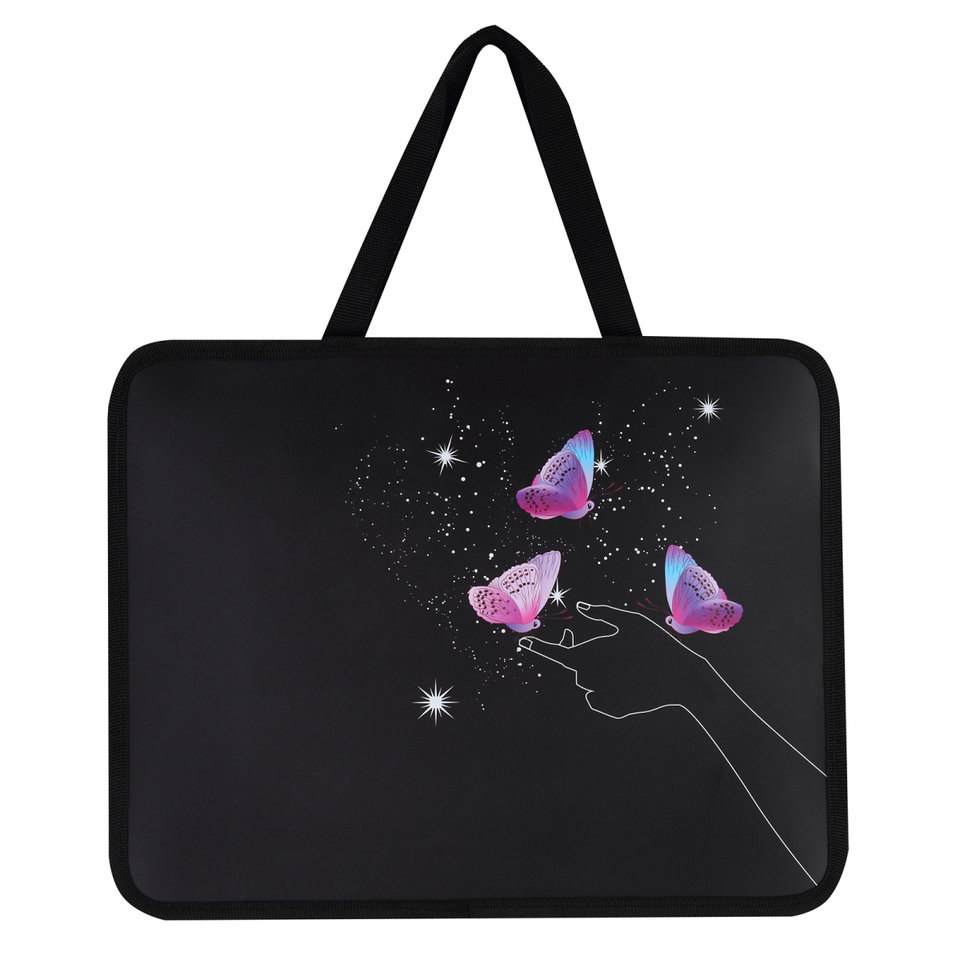 папка для тетрадей А4 с ручками Бабочки в руке пластик 240575