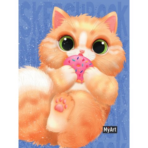 скетчбук А5 80 листов Нежный Пончик 100г/м 75-16