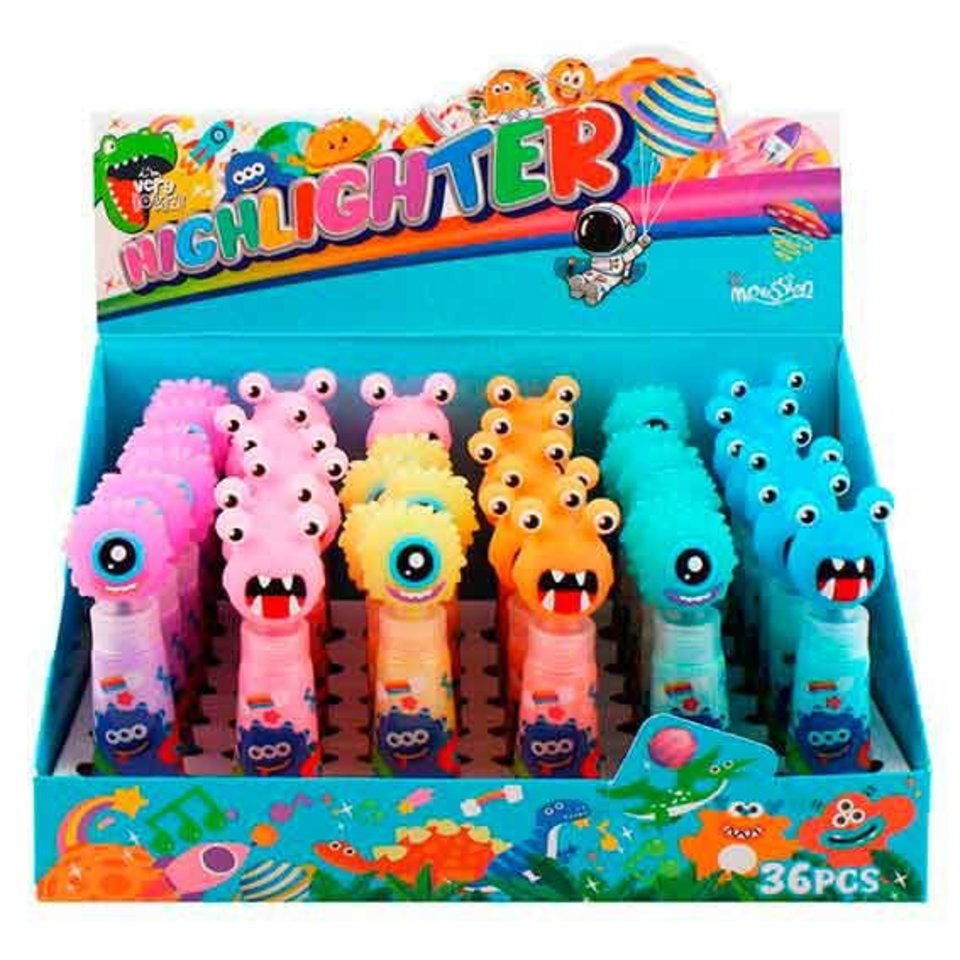 маркер выделитель скошенный наконечник 1-5мм Монстрики 241693