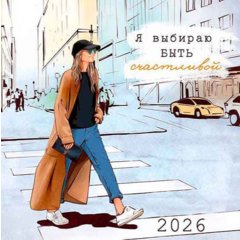 календарь настенный 12 листов 30х30 Я Выбираю быть счастливой 0615.416 2026г