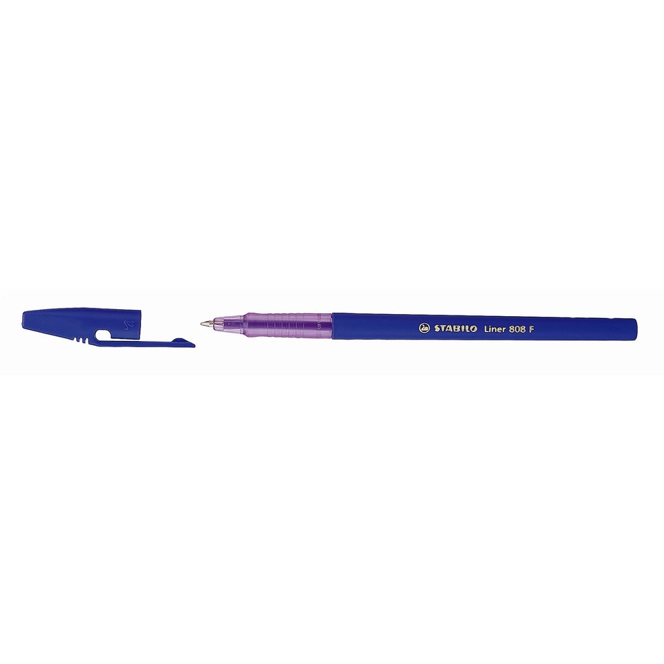 ручка шариковая STABILO Liner 808 фиолетовая