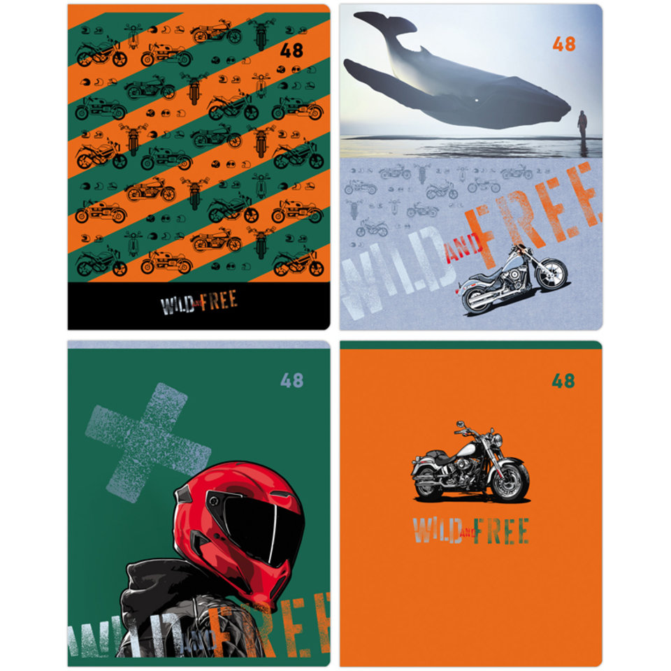 тетрадь 48л Wild And Free клетка 11073 342108