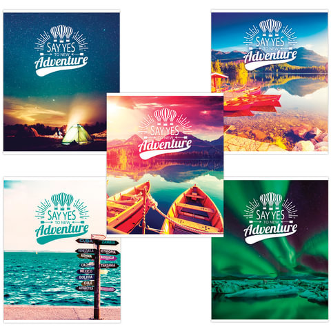 тетрадь 96л Приключения клетка 403065