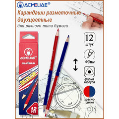карандаш красно-синий трехгранный acmeliae43122 карандаш красно-синий трехгранный acmeliae43122