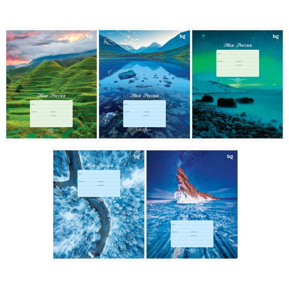 тетрадь 12л Россия косая линия 55438 364929