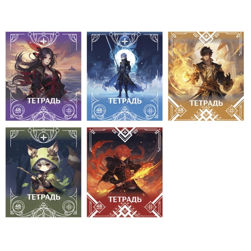 тетрадь 48л Аниме клетка 75061