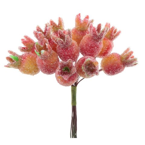 новогоднее украшение Ягоды шиповник розовый 762465