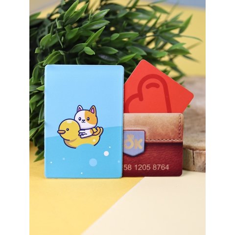 обложка для пропуска Duck And Cat ПВХ 16218