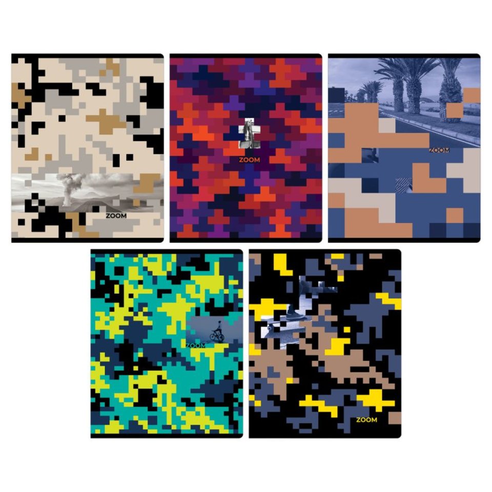 тетрадь 96 листов Zoom в клетку т5ск96 50385 367445