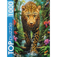пазл 1000 элементов Таинственный Леопард TopPuzzle 7731