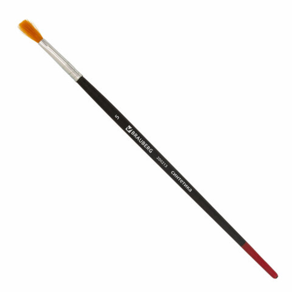 кисть синтетика №5 живописная плоская 200213