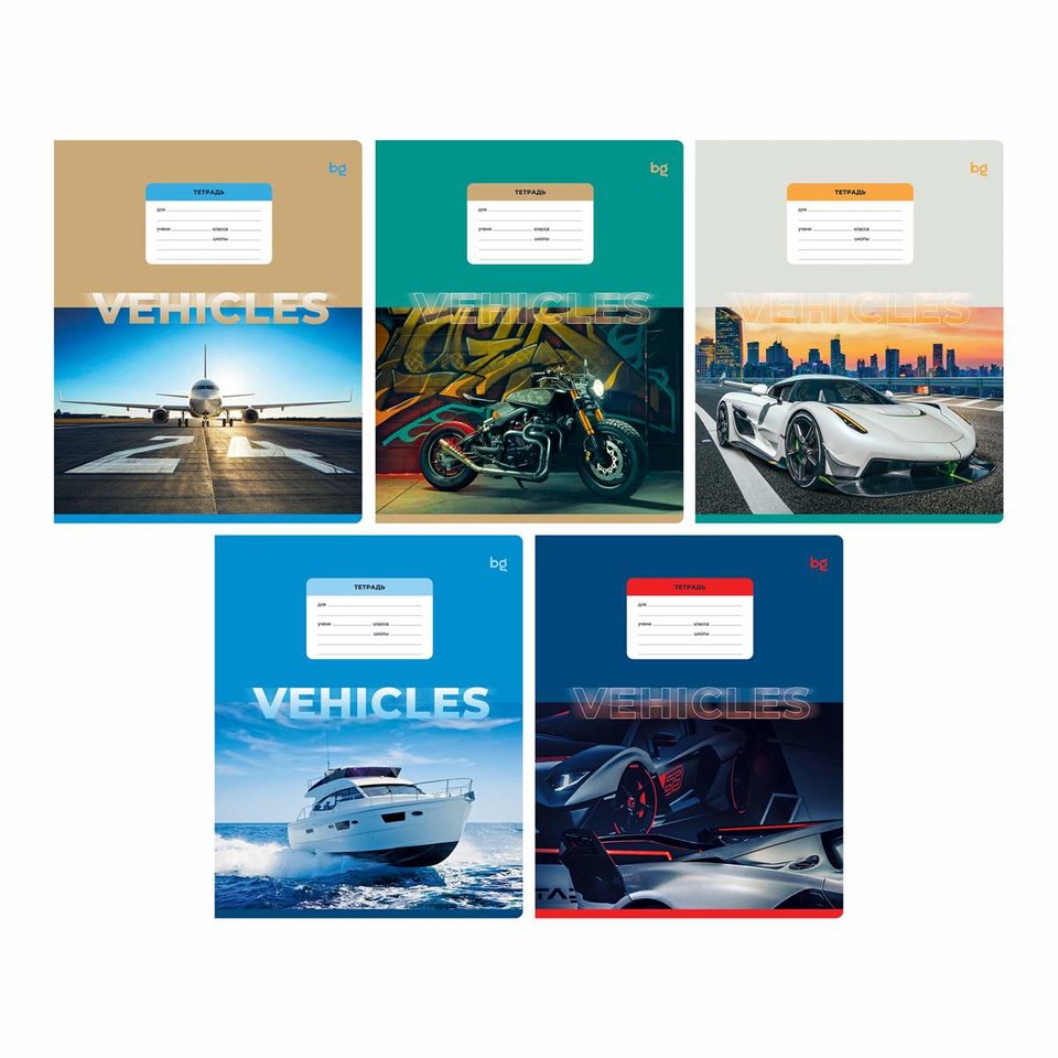 тетрадь 24 листа Vehicles в клетку 12046 350627 тетрадь 24 листа Vehicles в клетку 12046 350627