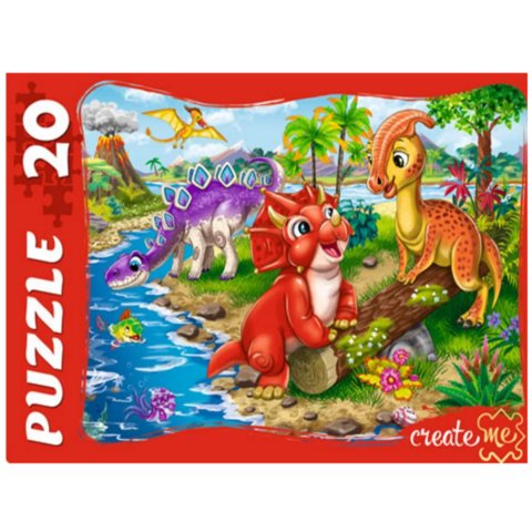 пазлы 20 макси Милые динозавры 1977