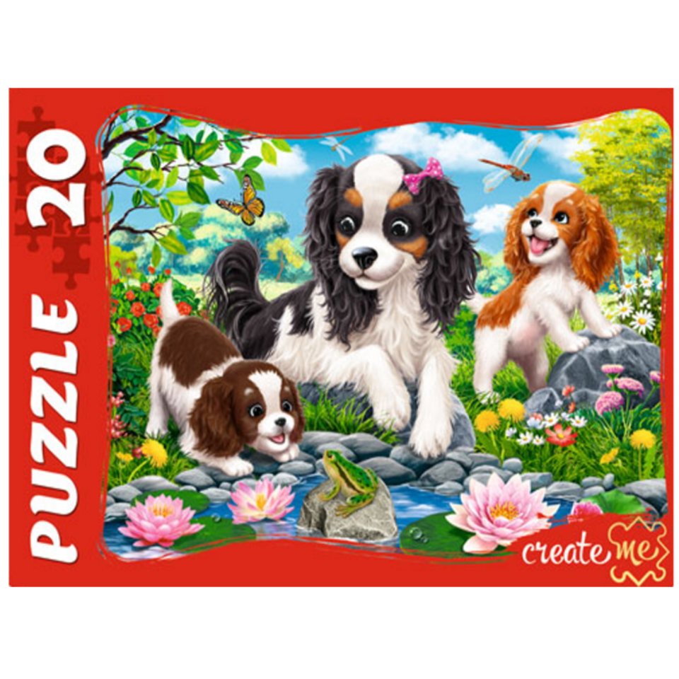 пазлы 20 макси Три щенка 1982