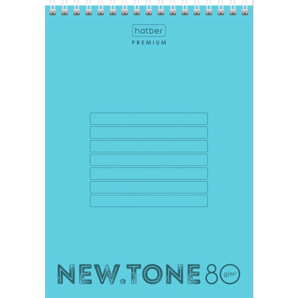 тетрадь А4 80 листов newtone pastel незабудка пластиковая обложка на спирали 05025 065610