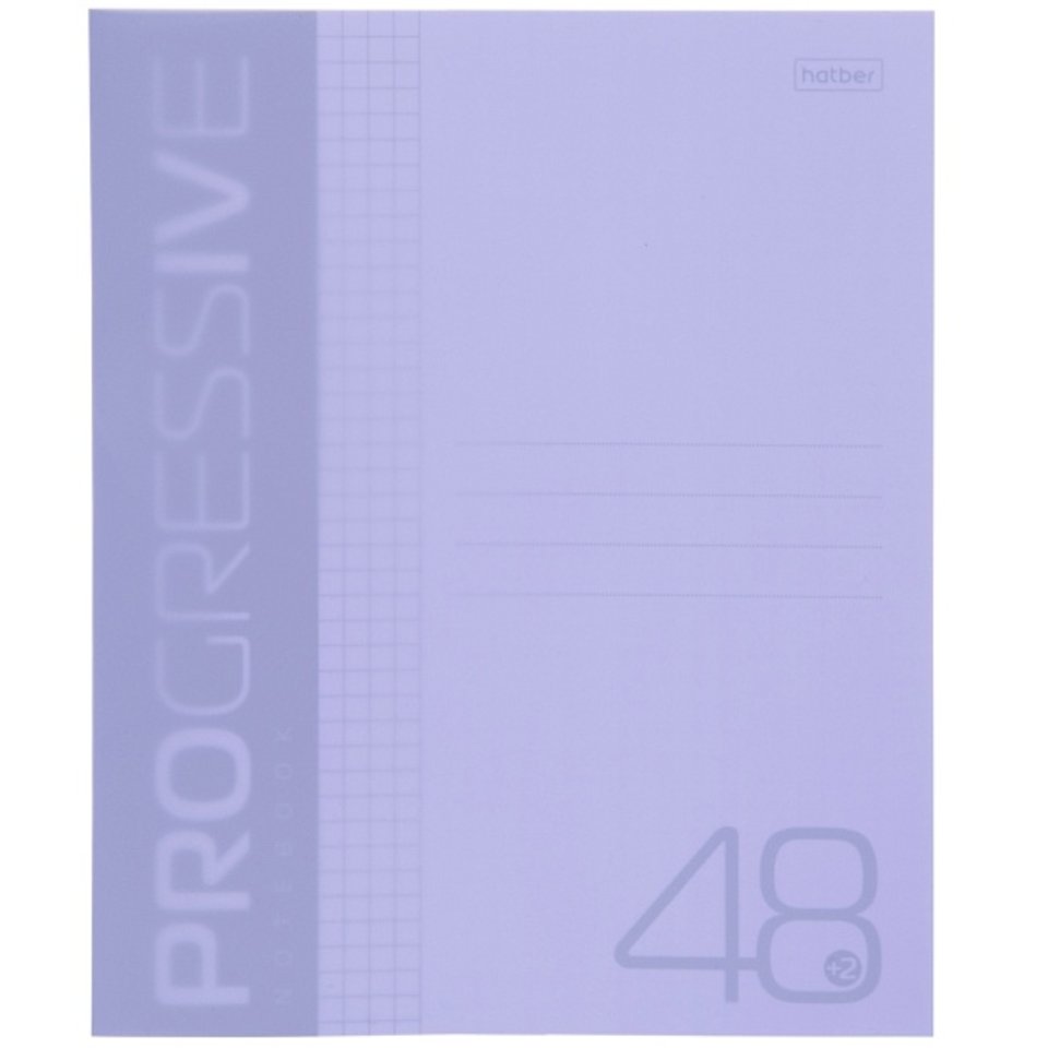 тетрадь 48л Progressive фиолетовый пластик клетка 068012