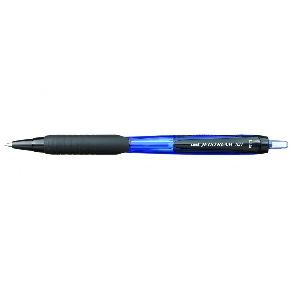 ручка шариковая UNI Mitsubishi автоматическая Jetstream синяя, резиновая вставка