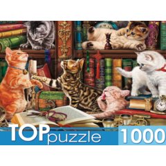 пазлы 1000 Котята в библиотеке 7729
