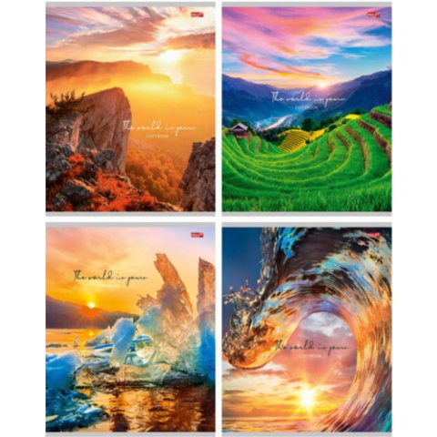 тетрадь 96 листов очарование природы линия 0392