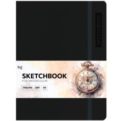 скетчбук А5 40 листов black 200г/м черный 61746 371231