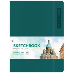 скетчбук А5 40 листов teal 200г/м зеленый 61745 371230