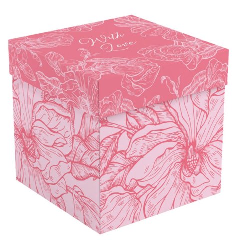 коробка Flowers складная 15х15х15см 62566 372562 коробка Flowers складная 15х15х15см 62566 372562