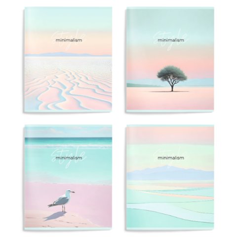 тетрадь 96 листов минимализм клетка тоск96-гмм 260169