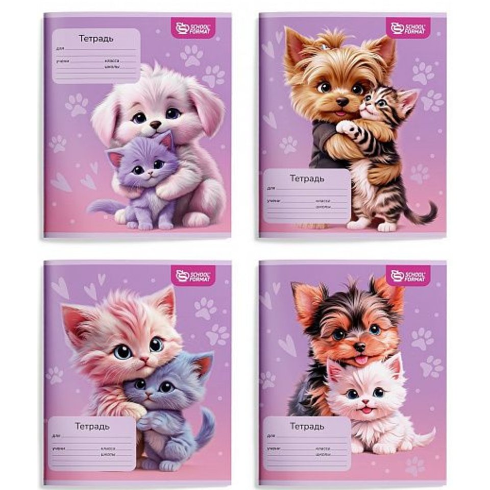 тетрадь 12 листов обнимашки косая тшкл12-о 257599