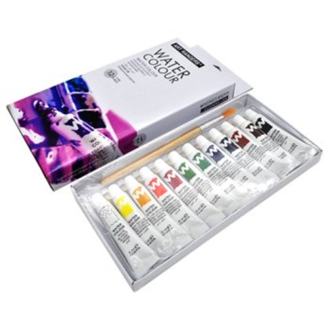 художественная акварель 12 цветов 6 мл. magi wap туба da-158/327772
