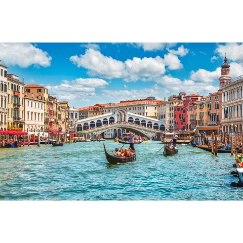 картина по номерам Яркий город на воде 40х50см хк-6246