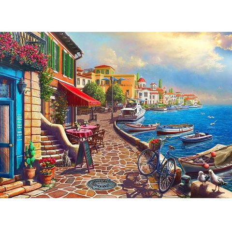 картина по номерам Летняя набережная 40х50см хк-8297