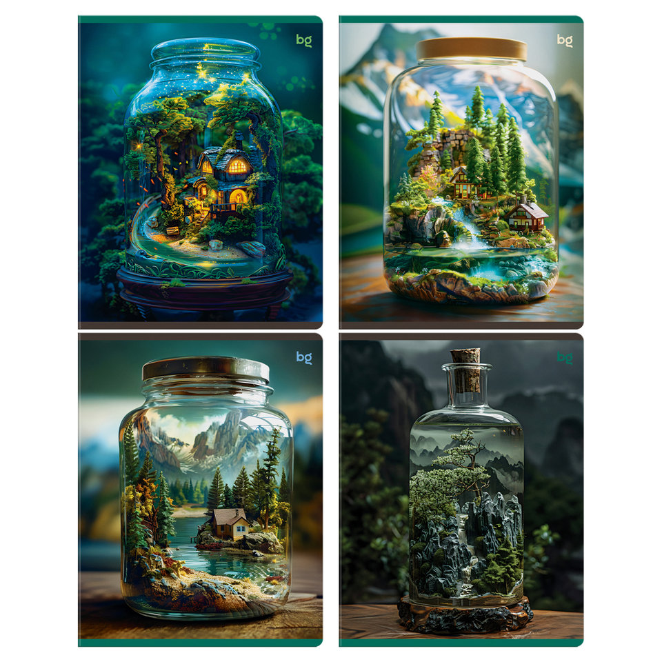 тетрадь 48л Флорариум клетка 08520 378264