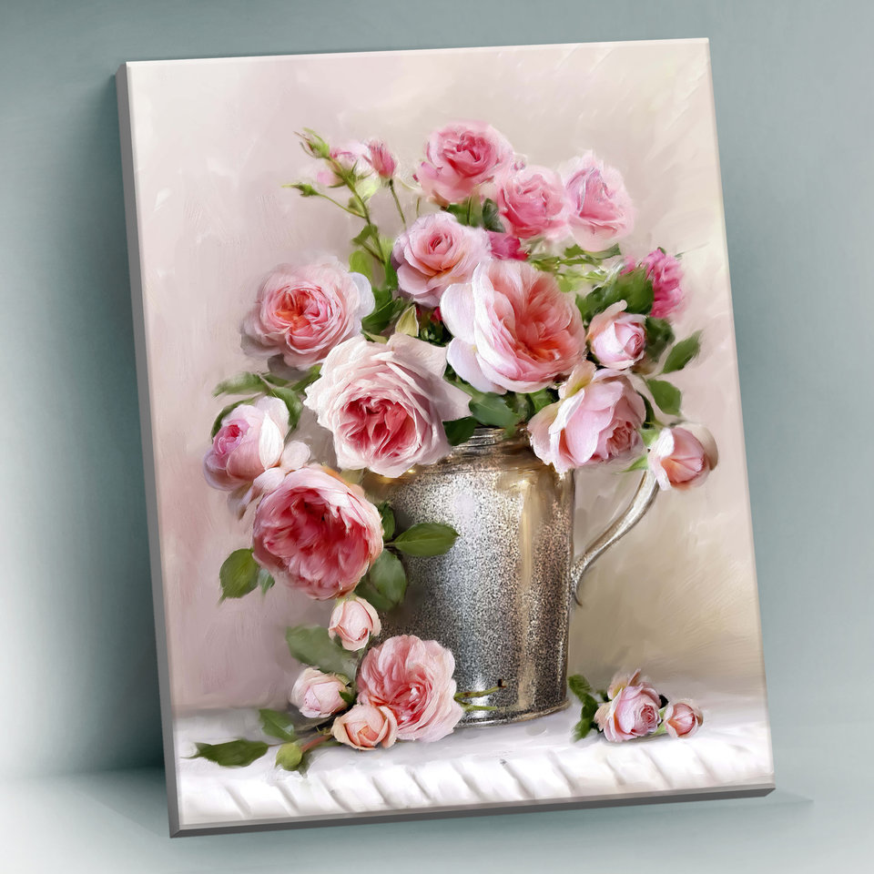 картина по номерам утренний букет поталь 40х50см qhr0018