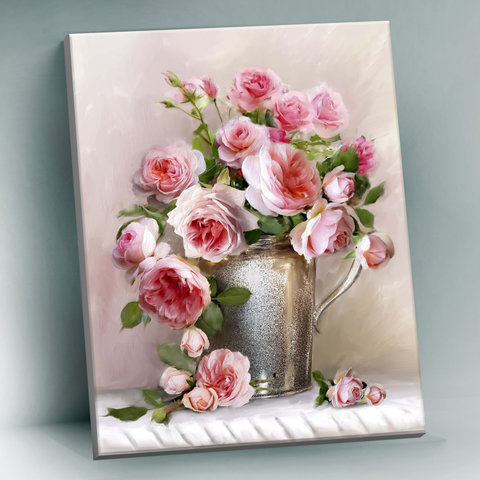 картина по номерам утренний букет поталь 40х50см qhr0018